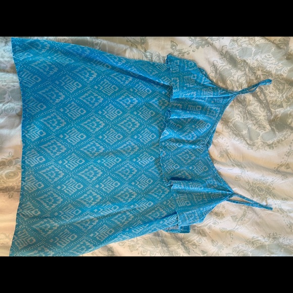 GAP Blue Aztec print  tank top camisole - Picture 5 of 5
